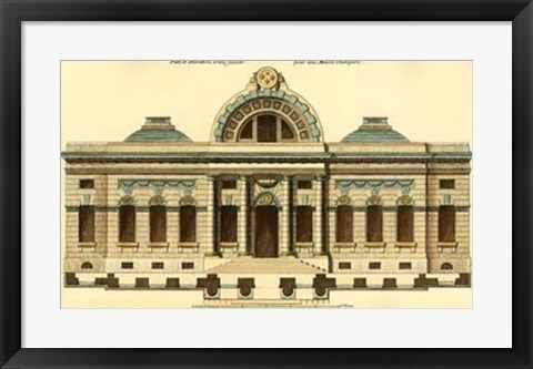 Framed Architectural Facade III Print