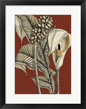 Framed Exotic Botanical I Print