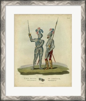 Framed Men in Armour II Print