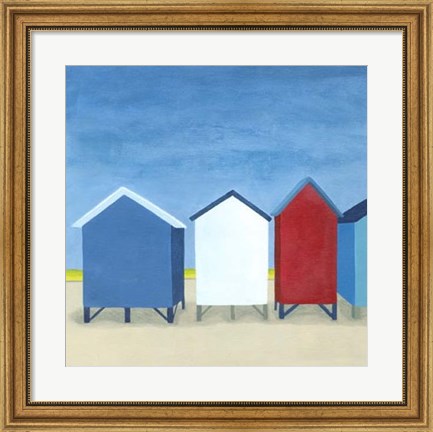 Framed Beach Retreat II Print