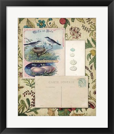 Framed Romantic Ephemera IV Print