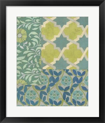 Framed Pattern Collage III Print