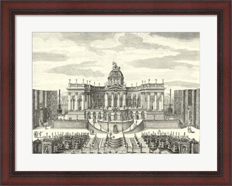 Framed Fountains of Versailles IV Print