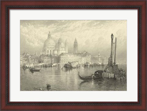 Framed Vintage Venice Print
