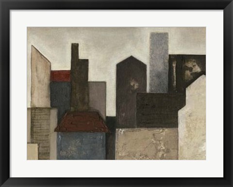 Framed Abstract Metropolis I Print