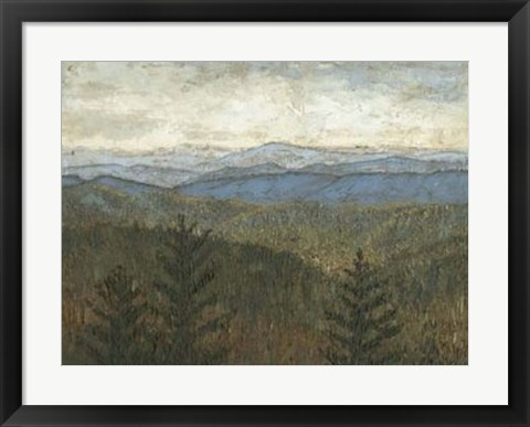 Framed Blue Ridge View I Print