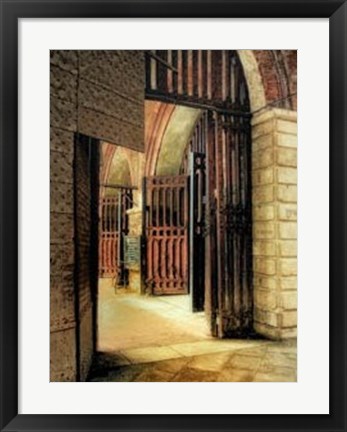 Framed Italian Gateway Print