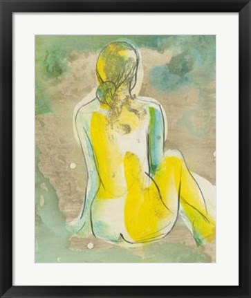 Framed Figure in Relief I Print
