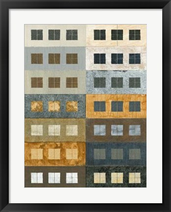 Framed Urban Grid II Print