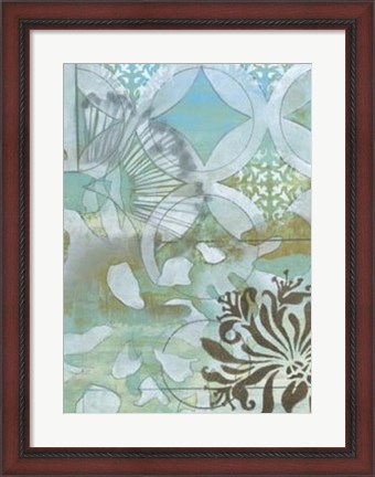 Framed Delicate Collage II Print