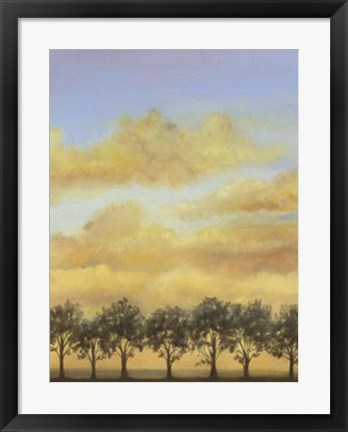 Framed Treeline Sunset II Print