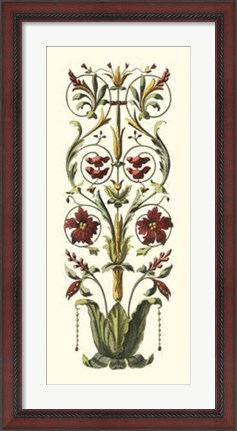 Framed Elegant Baroque Panel II Print