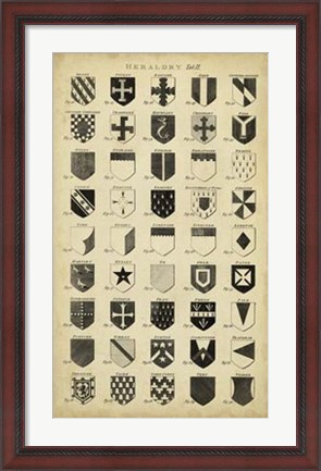 Framed Vintage Heraldry II Print