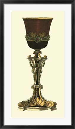 Framed Elongated Goblet II Print