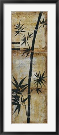 Framed Patinaed Bamboo II Print