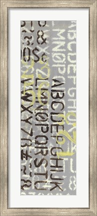 Framed Numbered Letters II Print
