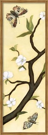 Framed Eastern Blossom Triptych I Print