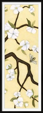 Framed Eastern Blossom Triptych II Print