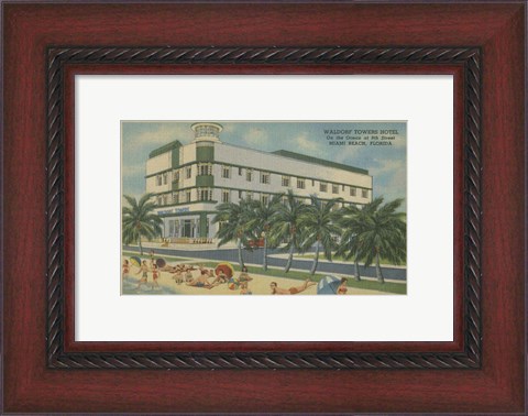 Framed Miami Beach V Print