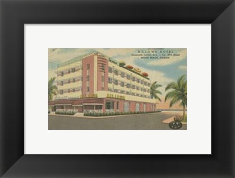 Framed Miami Beach VI Print