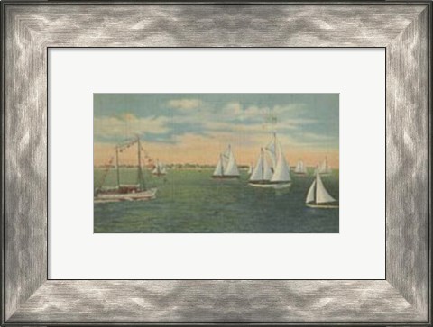 Framed Miami Beach IX Print