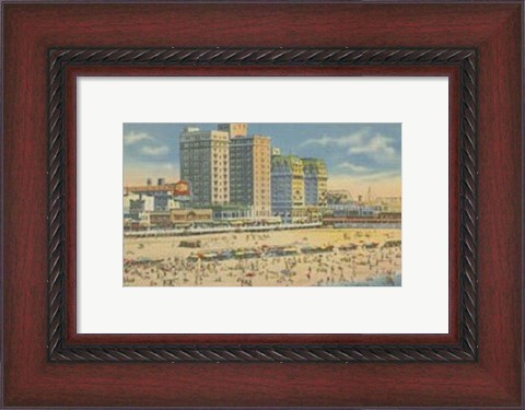 Framed Atlantic City, NJ- V Print
