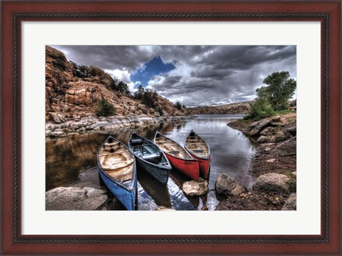 Framed Canoe Break Print