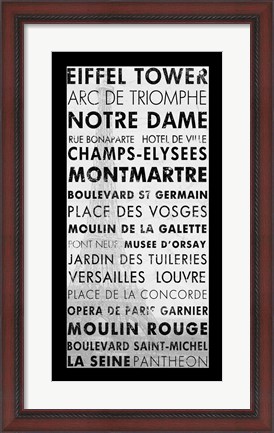 Framed Paris III Print