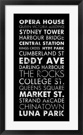 Framed Sydney II Print