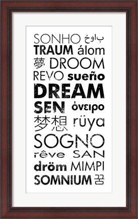 Framed Dream Languages Print