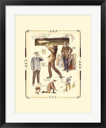 Framed Walton Heath Golf Tournament Print