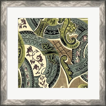 Framed Tapestry Elegance II Print