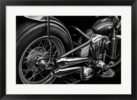 Framed Vintage Motorcycle II Print