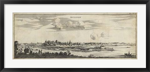 Framed View of Avignon Print