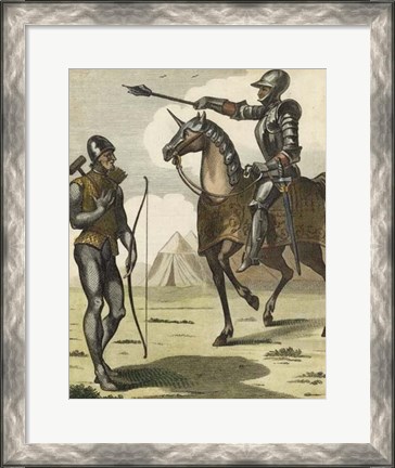 Framed Armored Soldiers II Print