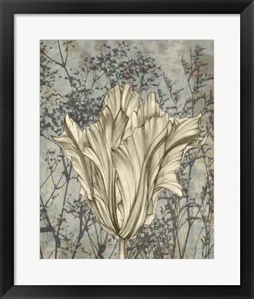 Framed Tulip &amp; Wildflowers V Print