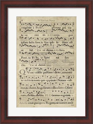 Framed Vellum Songbook III Print