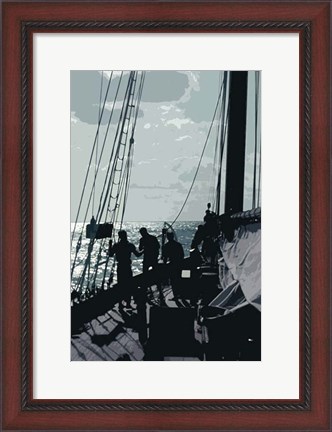 Framed Caribbean Vessel II Print