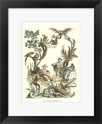 Framed Asian Garden II Print