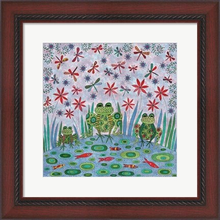 Framed Frog Pond Print