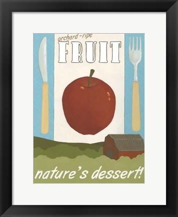 Framed Orchard-Ripe Fruit Print