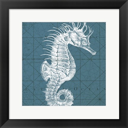 Framed Coastal Menagerie VIII Print