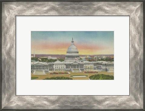 Framed Capitol Panoramic, Washington, D.C. Print