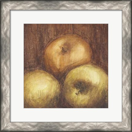 Framed Rustic Apples II Print