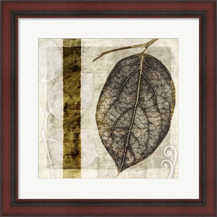 Framed Fall Leaves I Print