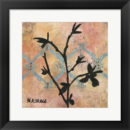 Framed Modern Tree in Black IV Print