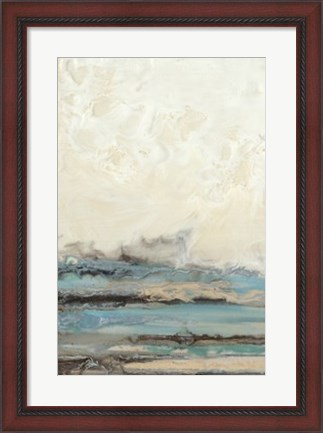 Framed Aqua Seascape I Print