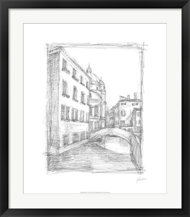 Framed Sketches of Venice IV Print