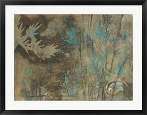Framed Layers on Bamboo II Print