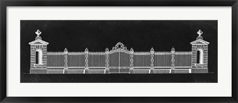 Framed Graphic Palace Gate I Print